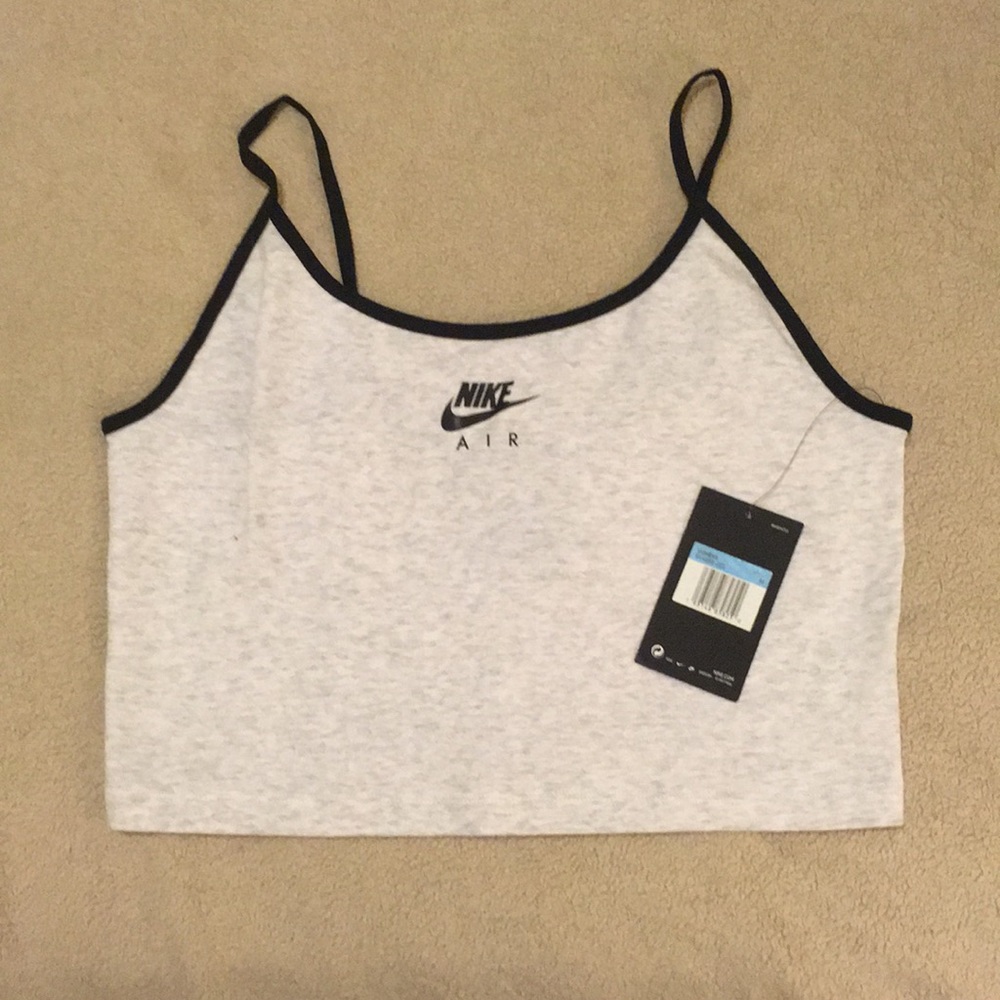 NWT Nike Birch heather grey crop tank